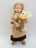 The girl with a rabbit doll La Fille au Lapin, doll custom Jenna Pan