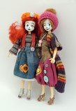 Les Mimes, two deux dolls customs Jenna Pan