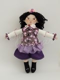 jenna pan princess fanny doll princesse fanny violette tissus couture artiste modèle unique ooak petit pan laine rigolo